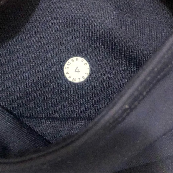 Lululemon slate gray leggings with waistband drawcord & hidden pocket, 4 - Picture 4 of 7